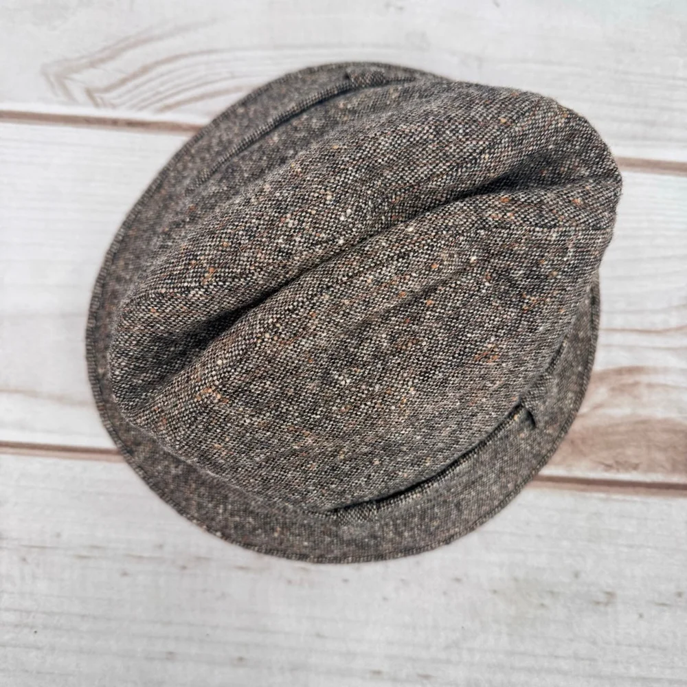 Country Gentlemen Crushable Hat Brown Tweed Vintage Union Made in the USA 6 7/8